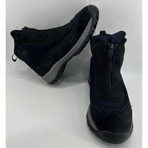 Cabela's Dry Plus Black And‎ Blue Leather Boots 84-1107 Thinsulate Size 8D